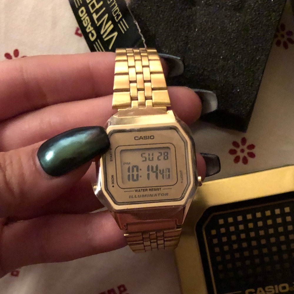 Casio Vintage Gold Stainless Steal Watch
